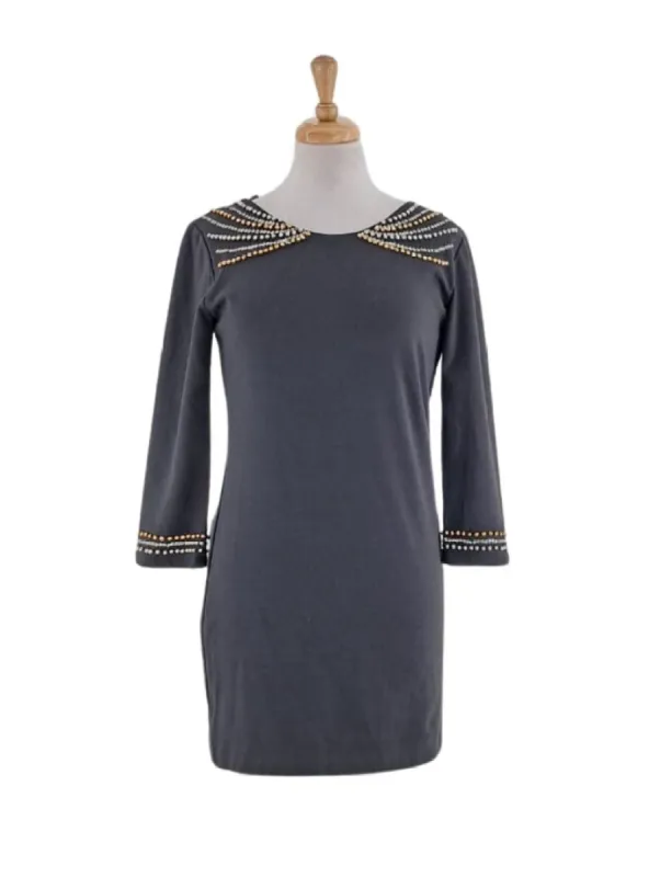 DETAILED LOW BACK FITTED DRESS sold by FBO