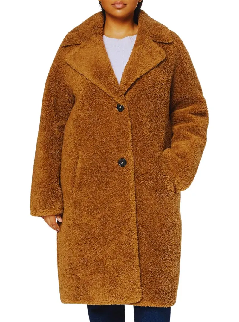 REVERSIBLE FAUX FUR COAT sold by FBO