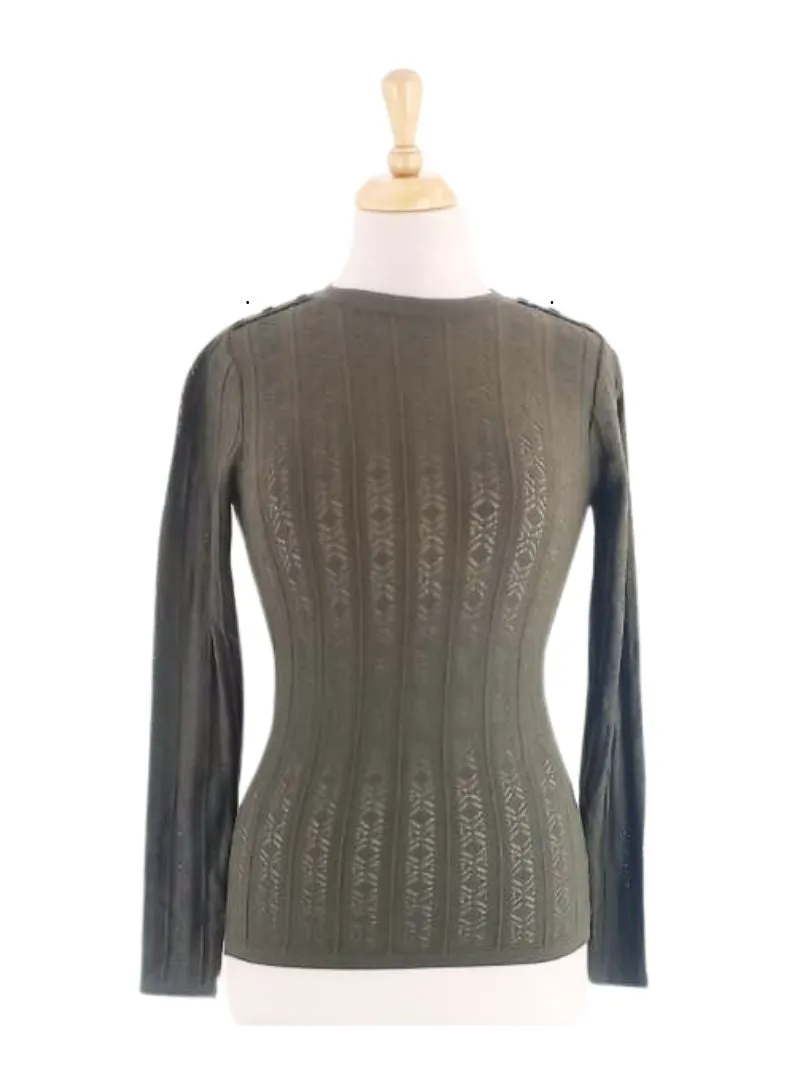 LONG SLEEVE RIB TOP sold by FBO