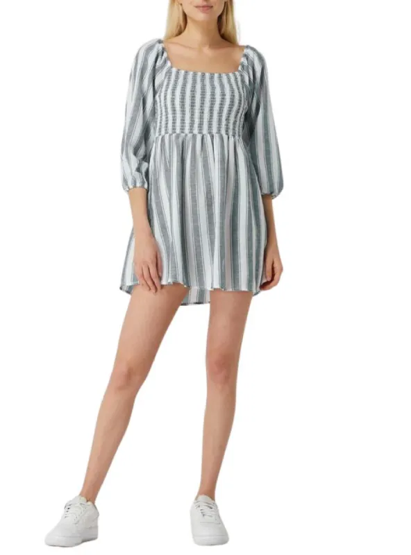STRIPED THREE QUARTER DRESS sold by FBO