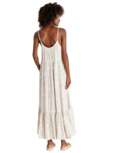 LINEN TIERED DRESS WITH POCKETS sold by FBO