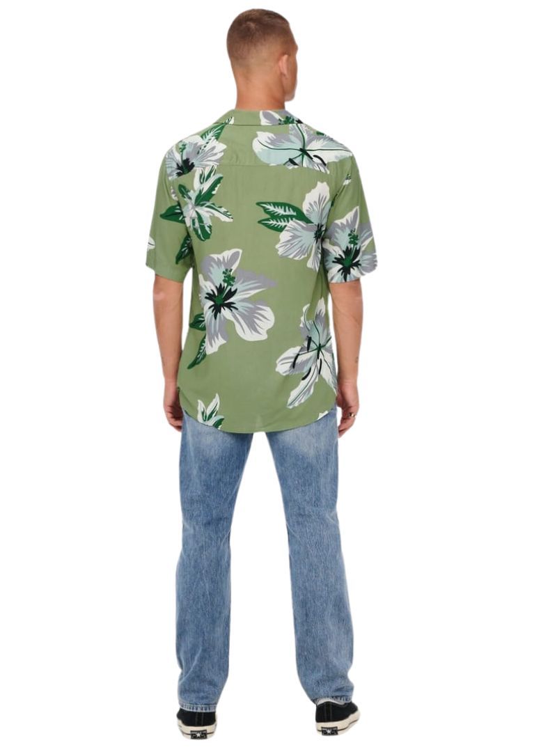 FLOWER DETAILED RELAXED FIT SHIRT sold by FBO product image thumbnail 2