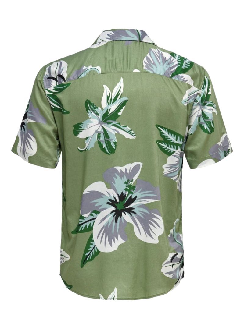 FLOWER DETAILED RELAXED FIT SHIRT sold by FBO product image thumbnail 4