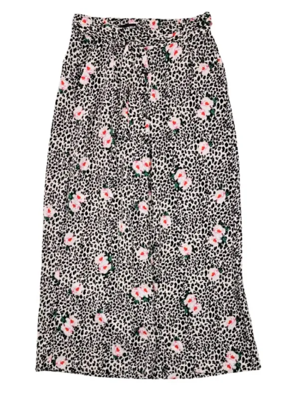 ANIMAL PRINT FLORAL WIDE LEG TROUSER sold by FBO