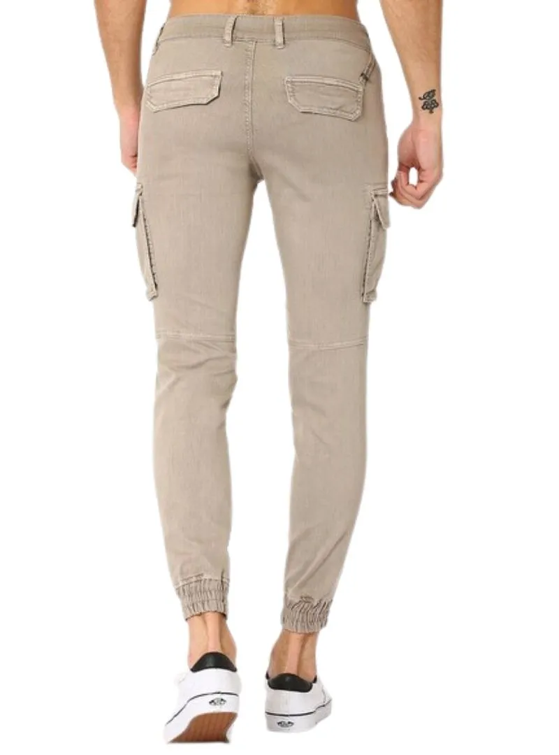 BASIC "GAS" KHAKI ELASTIC BOTTOM JEAN sold by FBO product image thumbnail 2