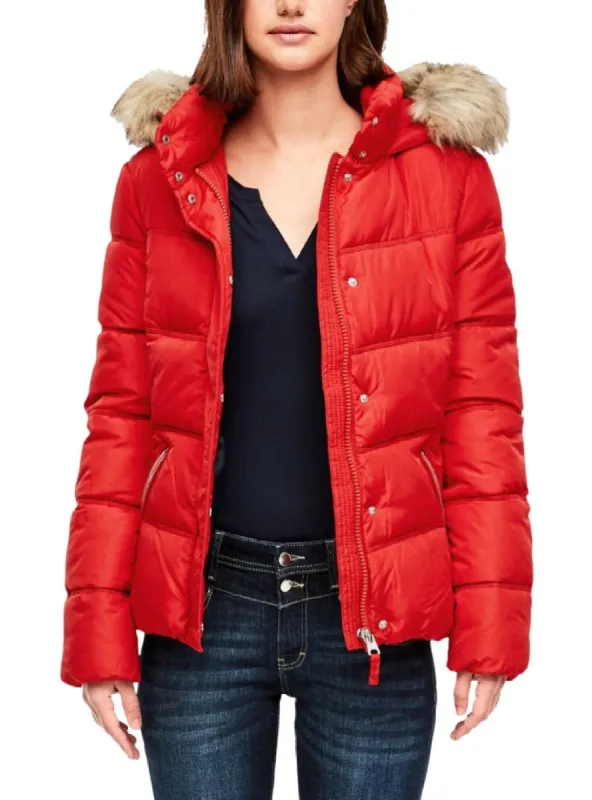 FUR HOODED PUFFER JACKET sold by FBO
