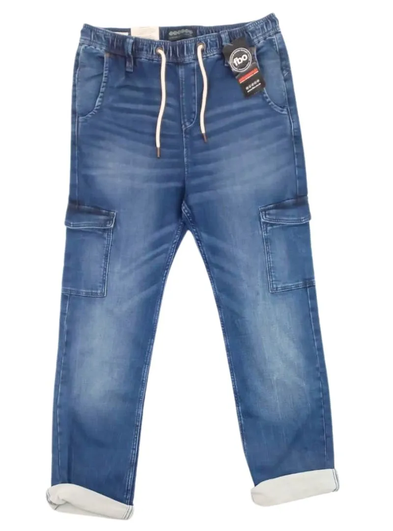DRAWSTRING CARGO DENIM sold by FBO