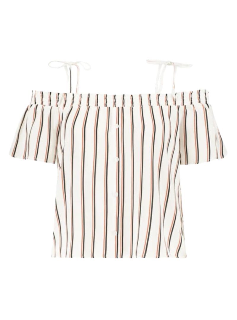 OFF SHOULDER STRIPED BLOUSE sold by FBO