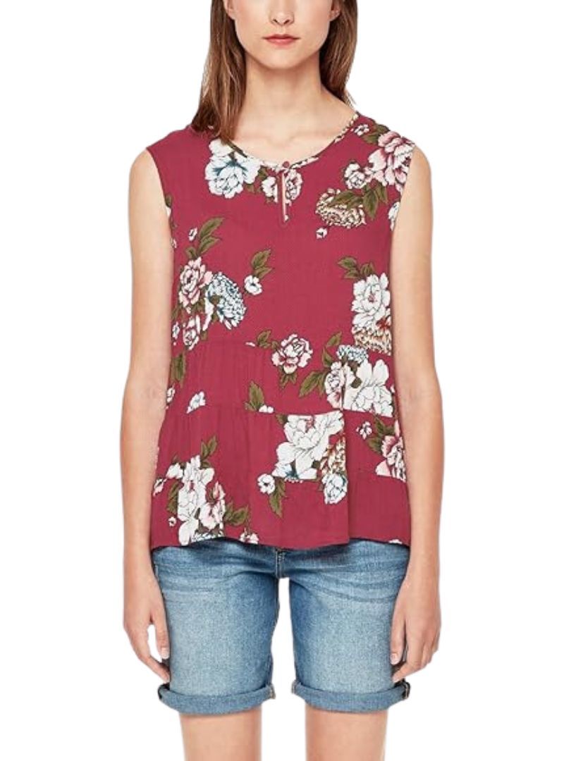 FLORAL SLEEVELESS BLOUSE sold by FBO