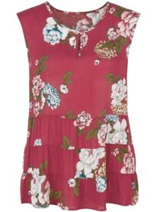 FLORAL SLEEVELESS BLOUSE sold by FBO