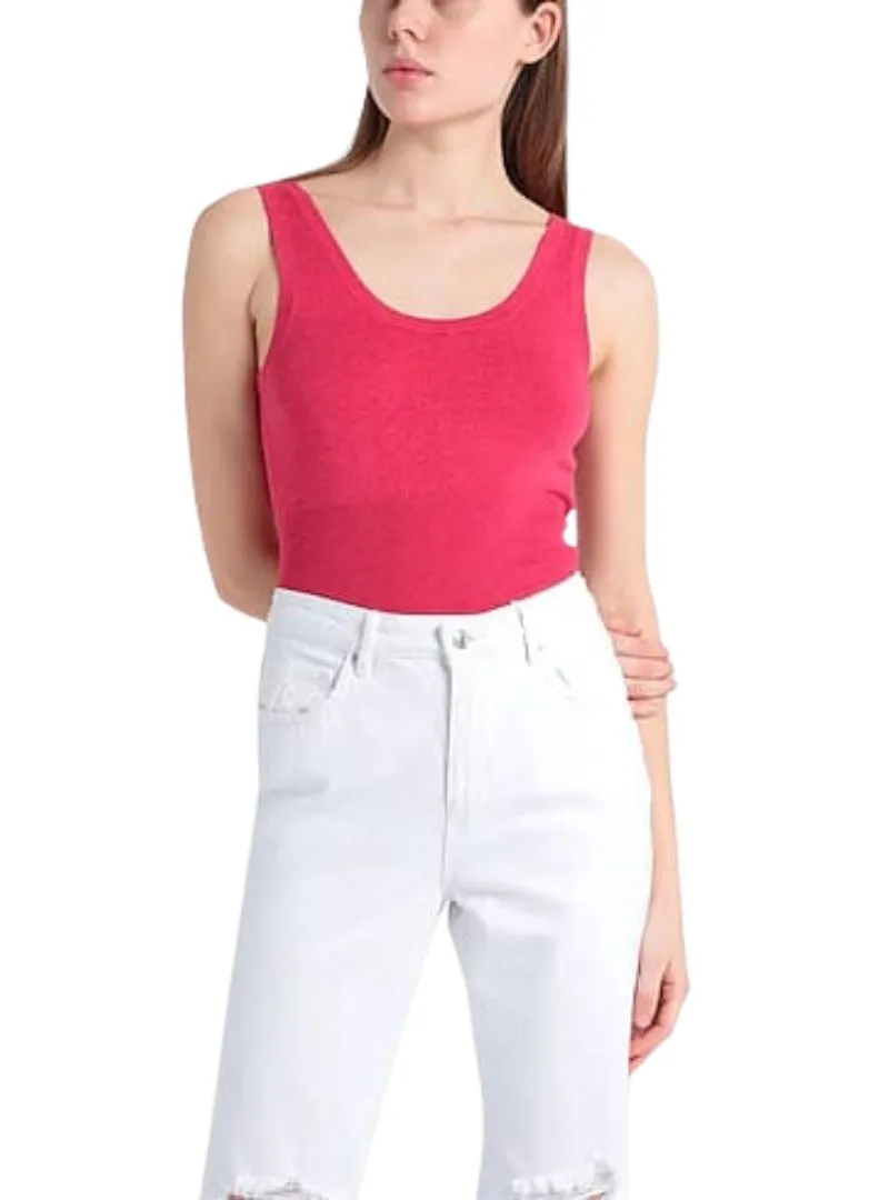BASIC SLEEVELESS SOFT KNIT TOP sold by FBO