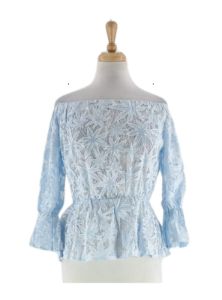 FLORAL MESH TOP sold by FBO