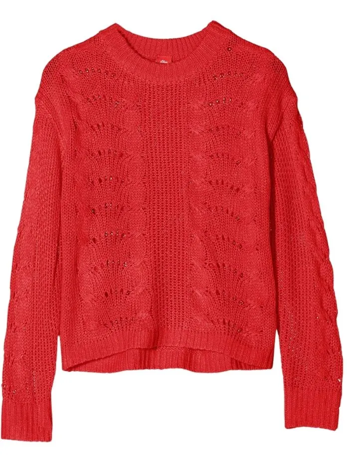 DETAILED LONG SLEEVE KNIT TOP sold by FBO