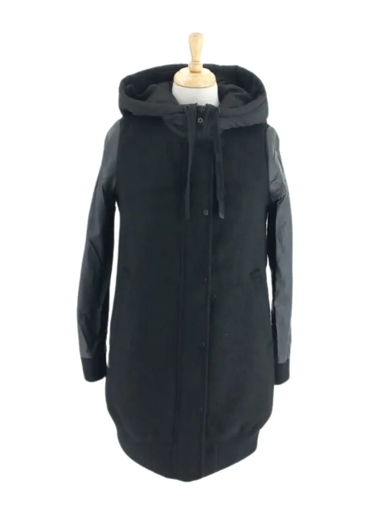 LONG LENGTH PLEATHER SLEEVE COAT sold by FBO