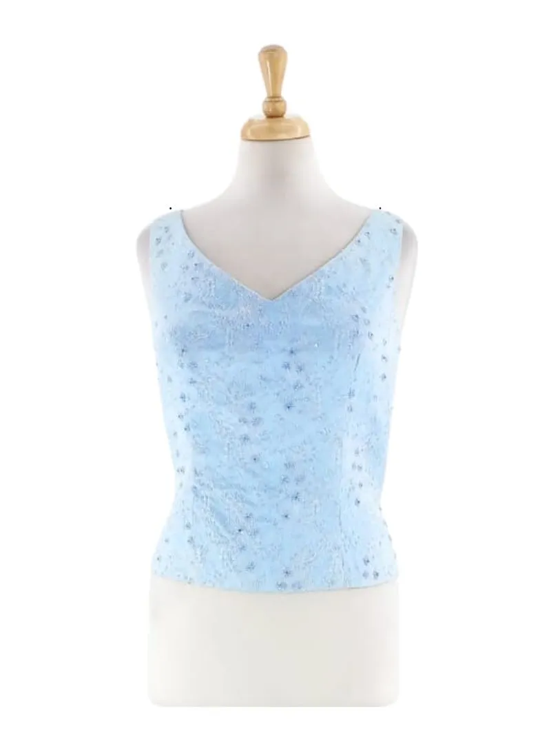 DETAILED SEQUINS CORSET TOP sold by FBO