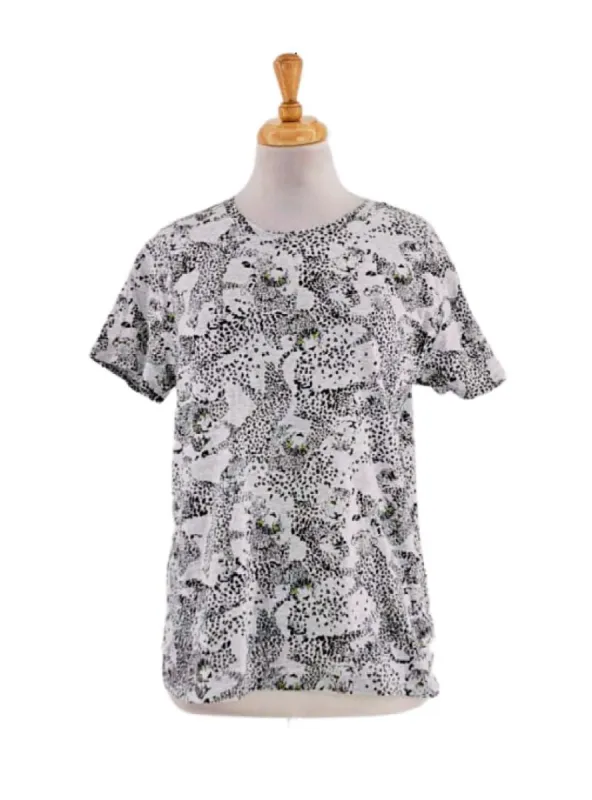 CHEETAH DETAILED PRINTED TEE sold by FBO