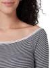 STRIPPED DETAIL OFF THE SHOULDER TOP sold by FBO