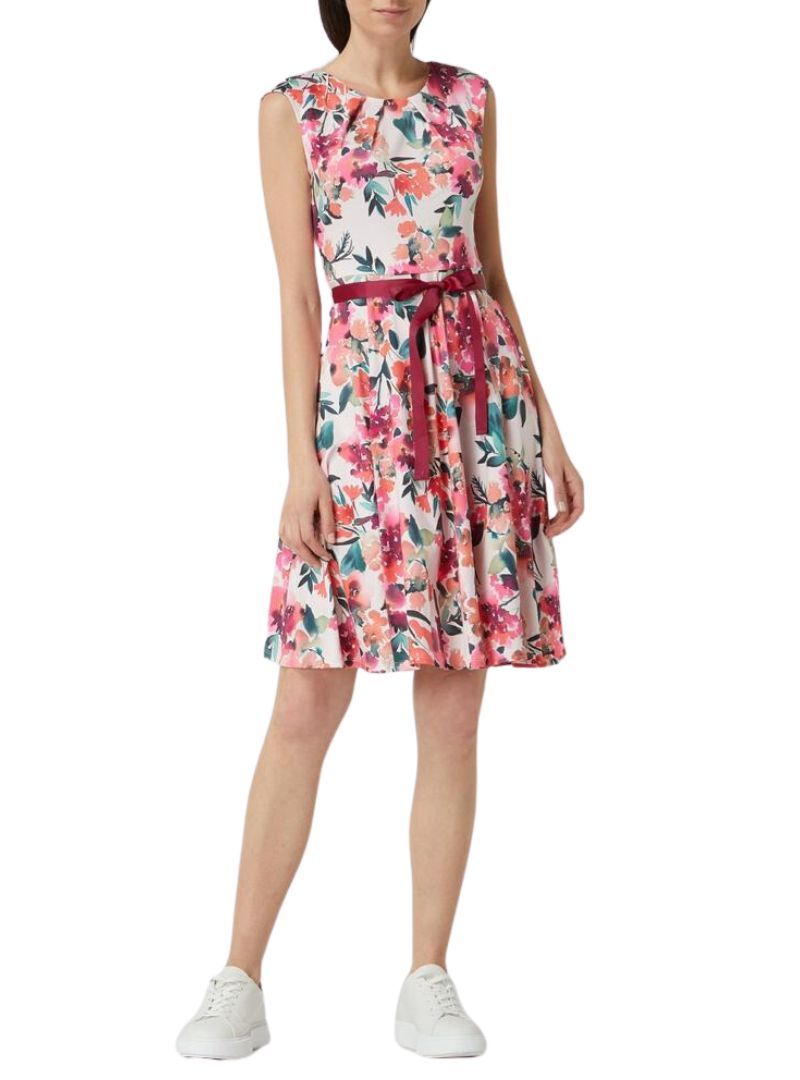FLORAL DETAILED A-LINE DRESS sold by FBO