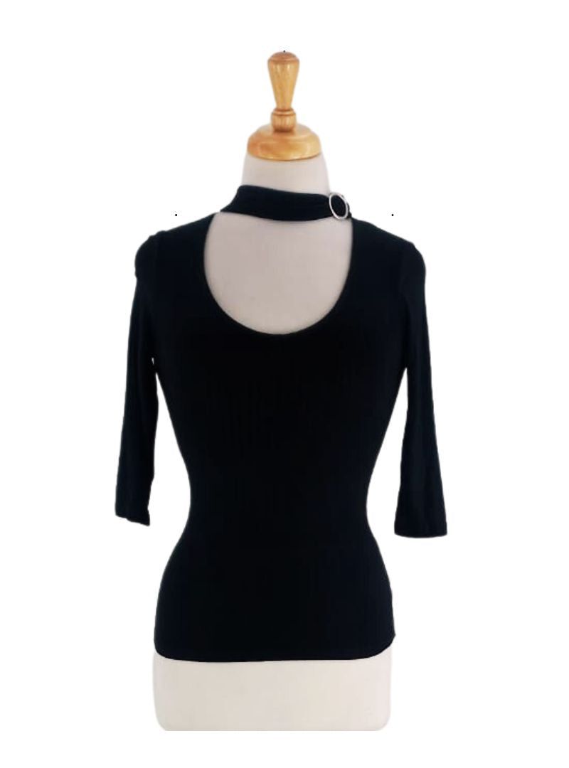 CHOKER CUT OUT TOP sold by FBO