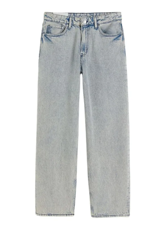 LIGHT WASHED STRAIGHT HIGH WAIST ANKLE LENGTH JEAN sold by FBO