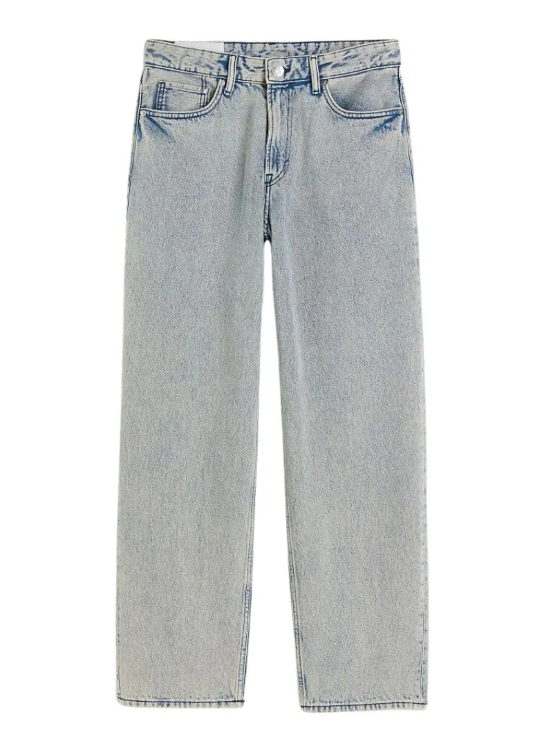 LIGHT WASHED STRAIGHT HIGH WAIST ANKLE LENGTH JEAN sold by FBO