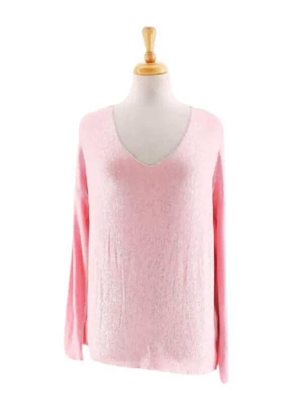 SPARKLY DETAIL KNIT TOP sold by FBO