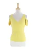 KNITTED COLD SHOULDER TOP sold by FBO