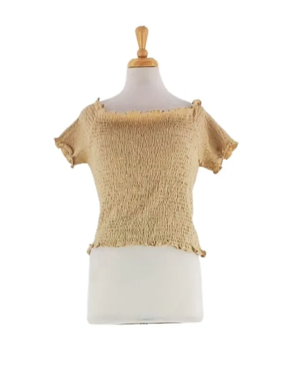 RUFFLED OFF THE SHOULDER TOP sold by FBO