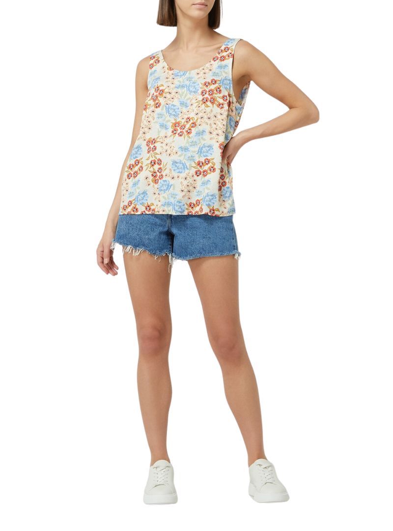 DETAILED BACK BUTTONED SLEEVELESS BLOUSE sold by FBO