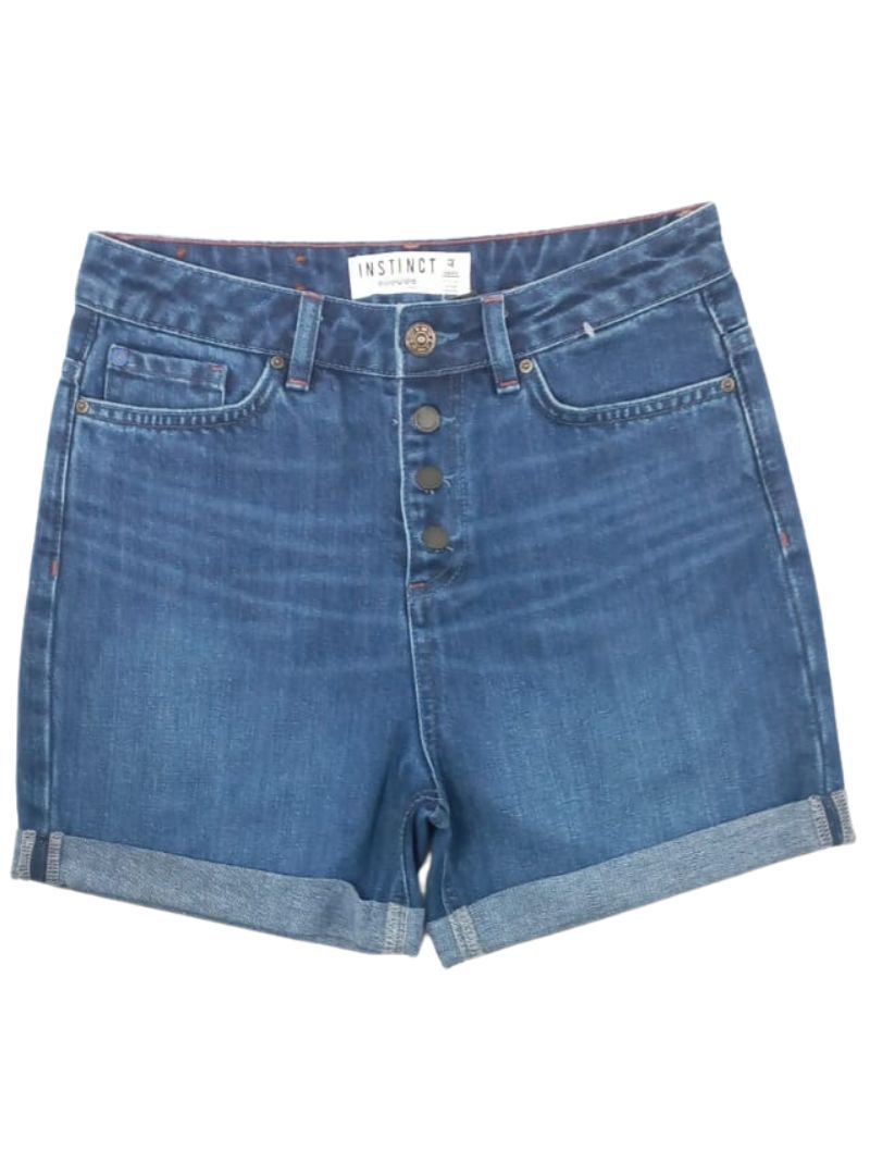 HIGH WAIST DENIM SHORTS sold by FBO
