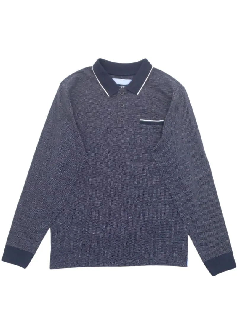 DETAILED LONG SLEEVE GOLF TEE sold by FBO