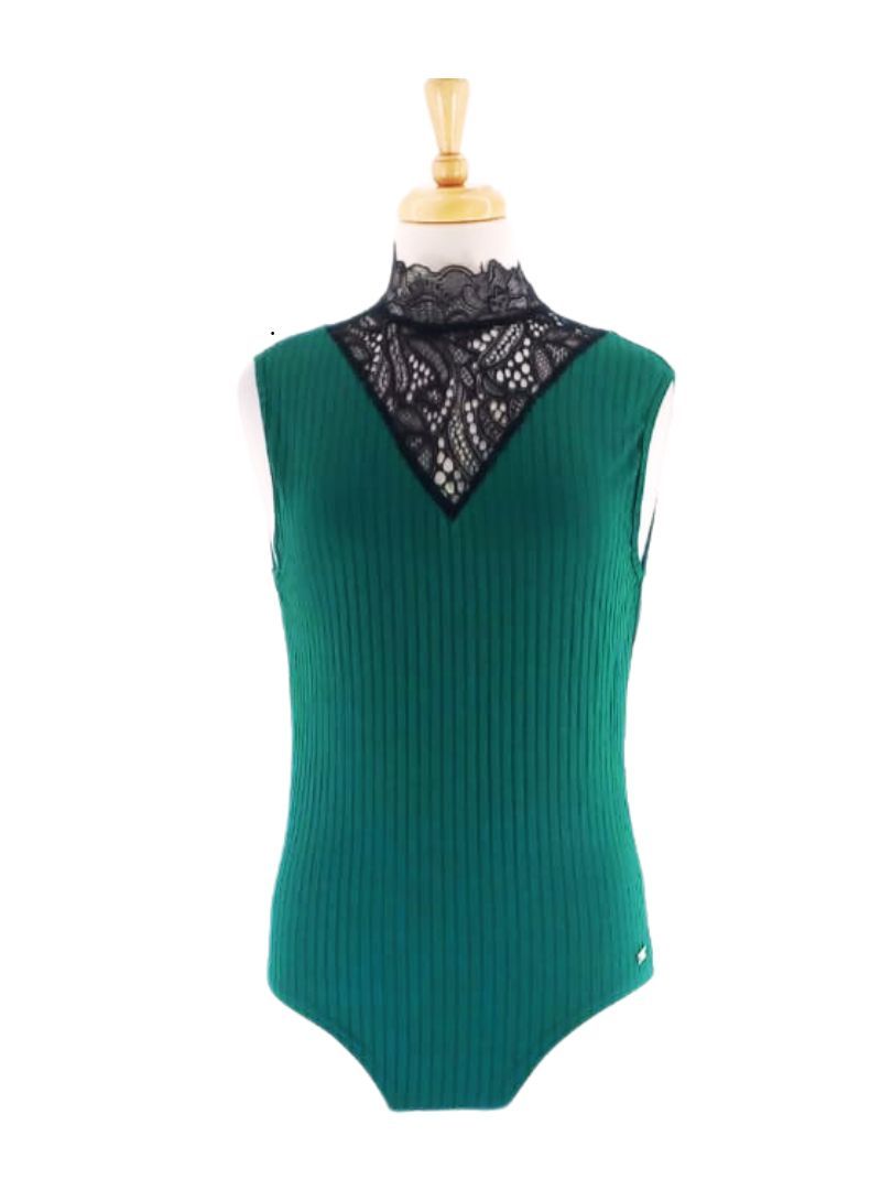 LACE DETAIL BODYSUIT TOP sold by FBO