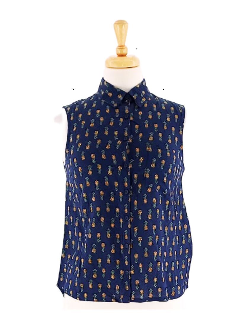 PINEAPPLE PRINT BLOUSE sold by FBO