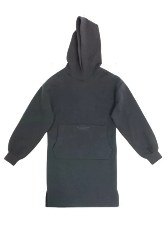 BASIC LONG SLEEVE HOODIE FLEECE DRESS sold by FBO