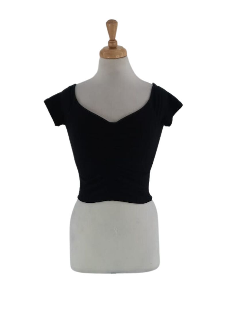RUCHED FRONT CROPPED TOP sold by FBO