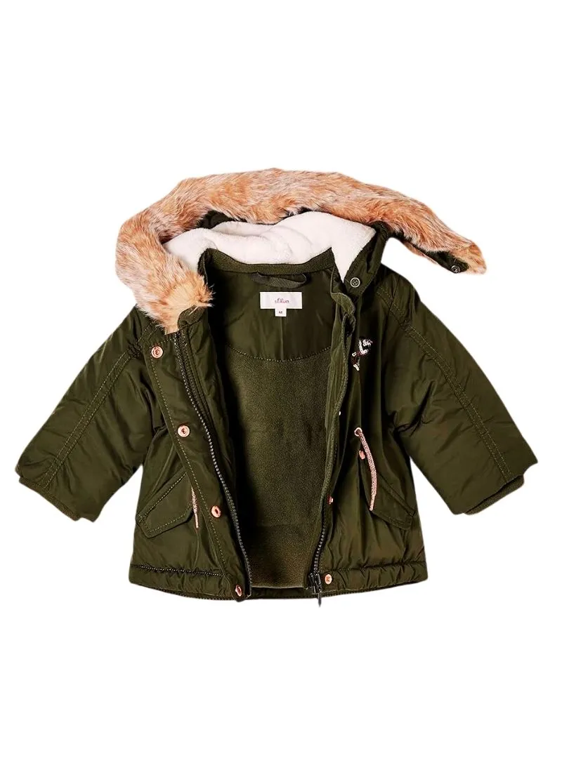 FAUX FUR HOODED PUFFER JACKET sold by FBO product image thumbnail 2