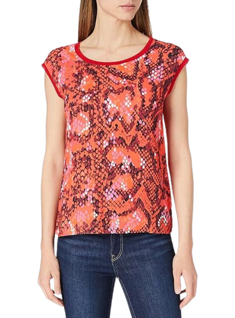 PRINTED SLEEVELESS BLOUSE sold by FBO