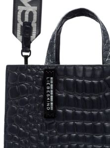 GENUINE LEATHER CROC PRINT TOTE PAPER BAG sold by FBO