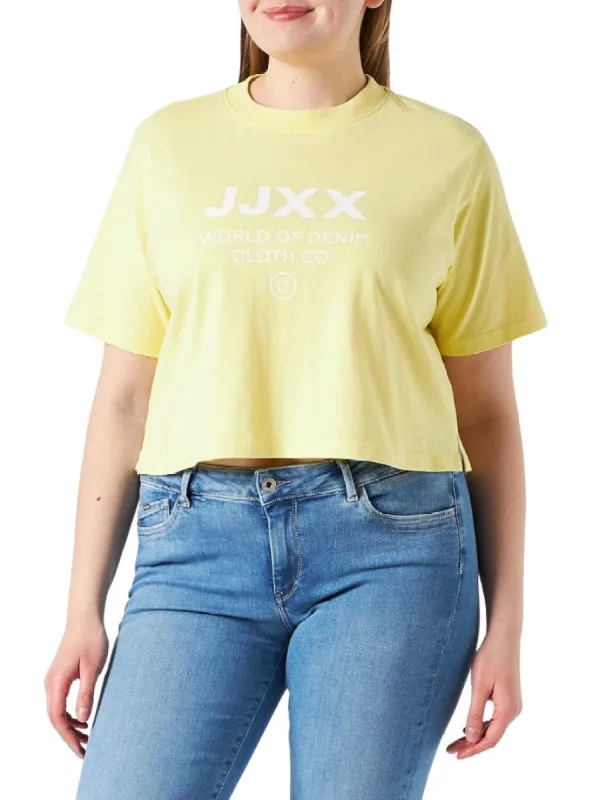LOGO PRINTED BOXY CROPPED TEE sold by FBO