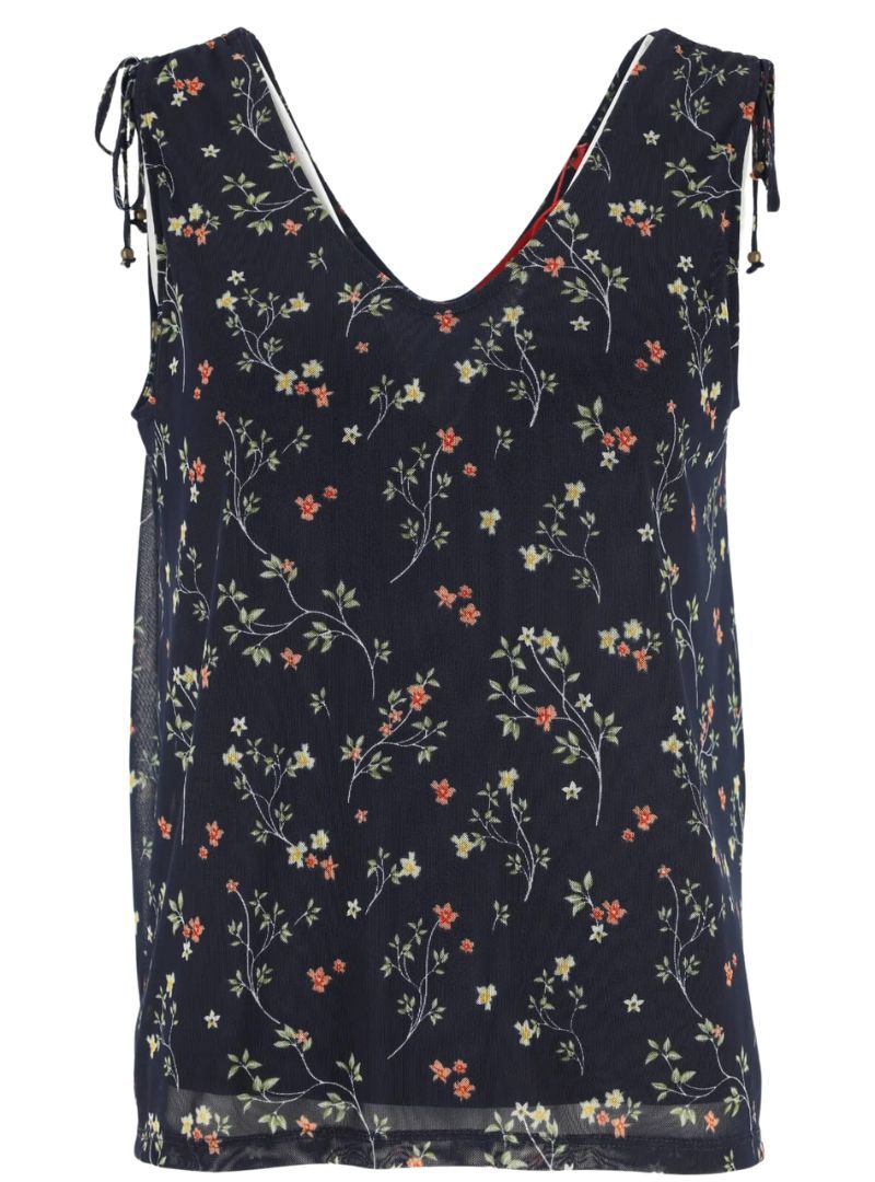 FLORAL TIE SLEEVE BLOUSE sold by FBO