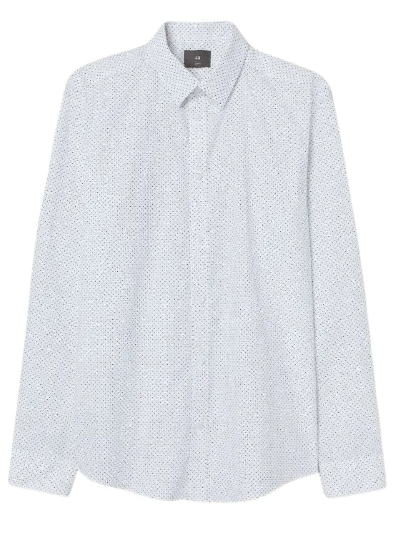 DOTTED SLIM FIT LONG SLEEVE SHIRT sold by FBO