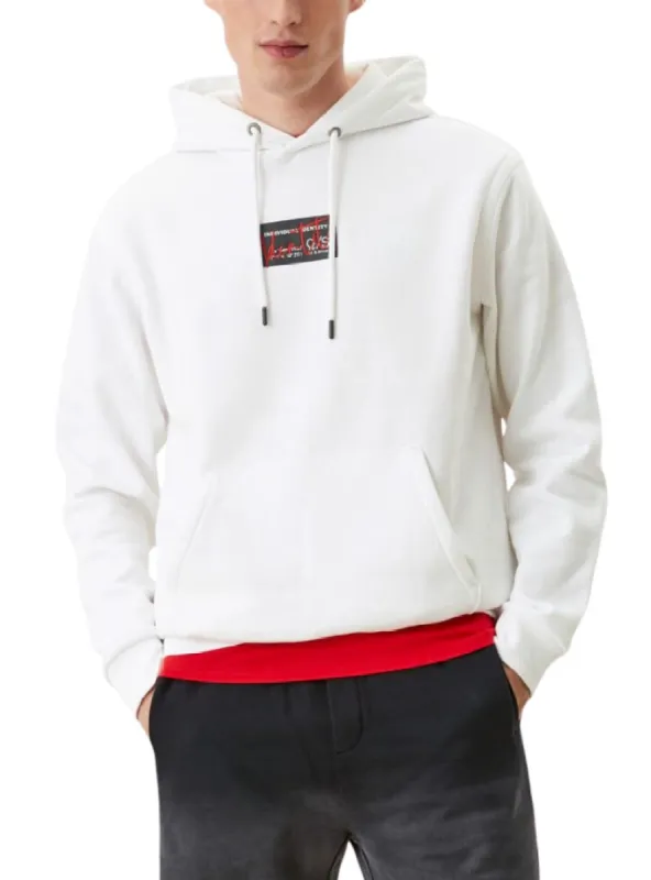 BASIC PRINT FLEECE HOODIE sold by FBO