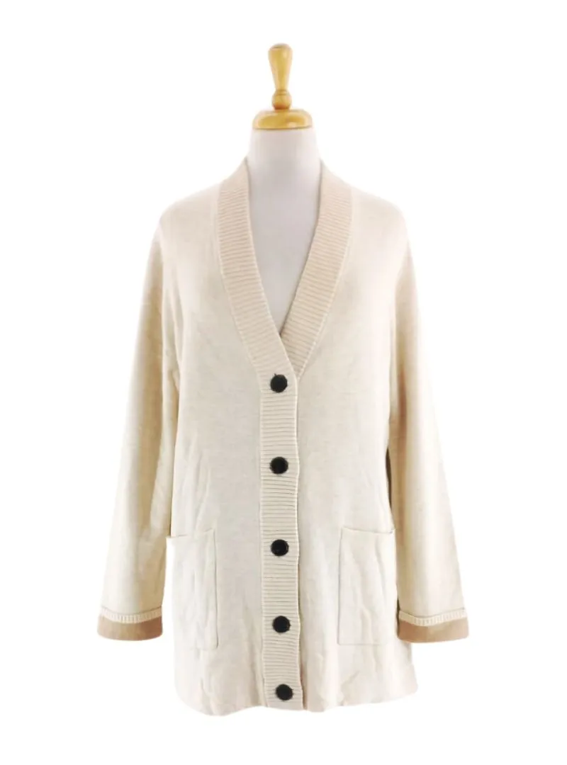 FRONT POCKET KNITTED CARDIGAN sold by FBO