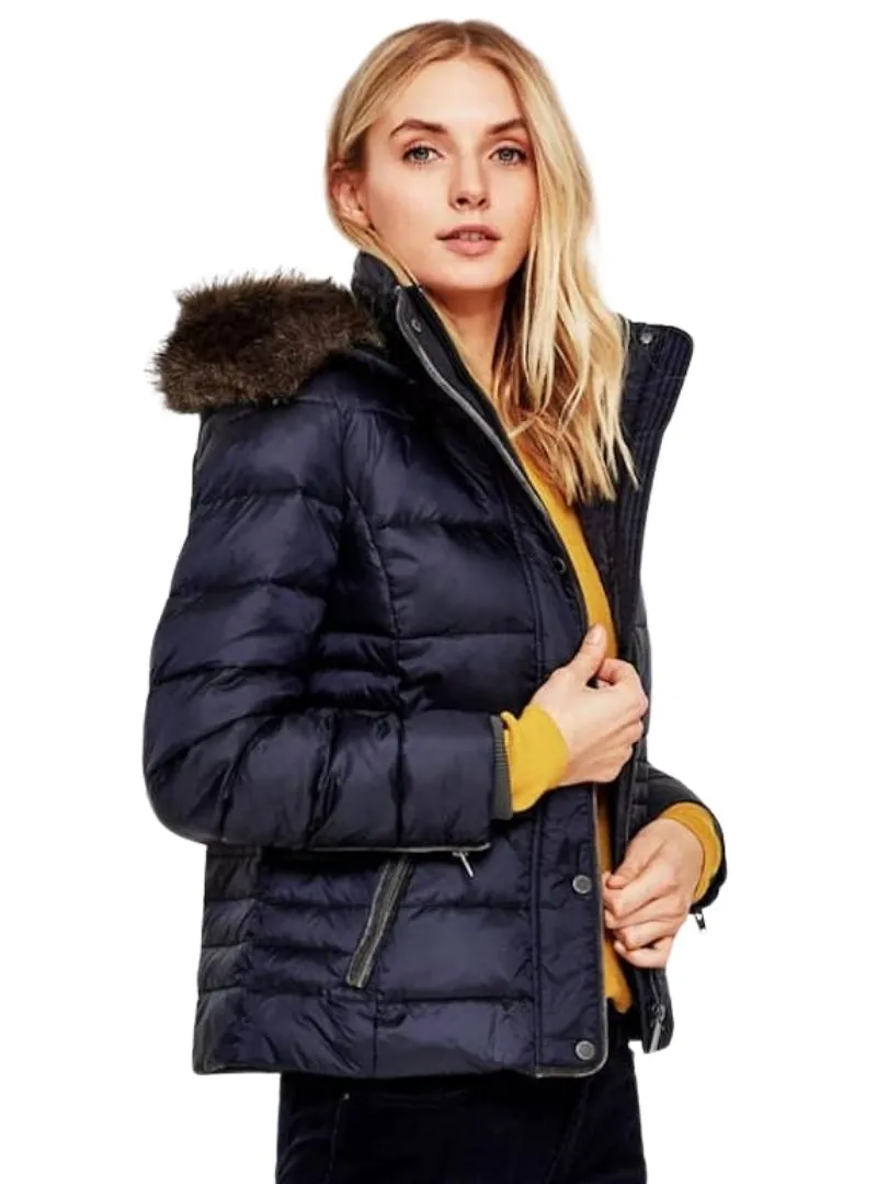 Faux Fur Hooded Puffer Jacket sold by FBO