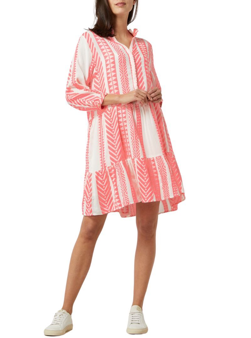 PATTERNED TIERED DRESS sold by FBO