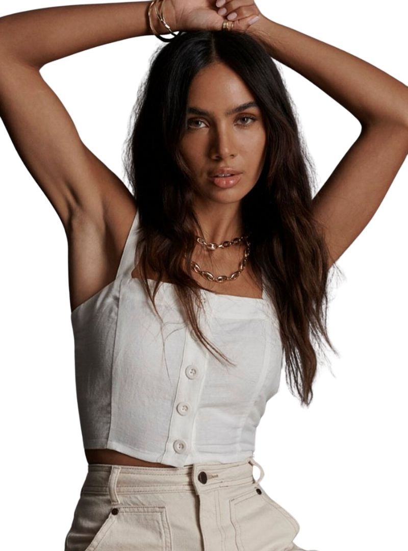 BUTTON DETAILED TOP sold by FBO