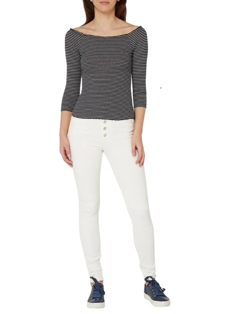 STRIPPED DETAIL OFF THE SHOULDER TOP sold by FBO product image thumbnail 3