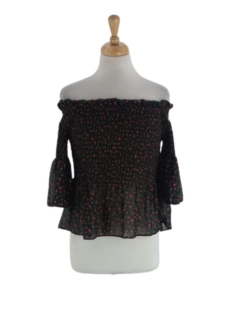 FLORAL FLARE SLEEVE BLOUSE sold by FBO