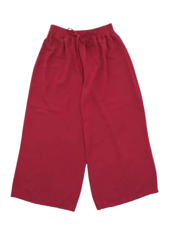 CROPPED WIDE LEG CASUAL PANT sold by FBO