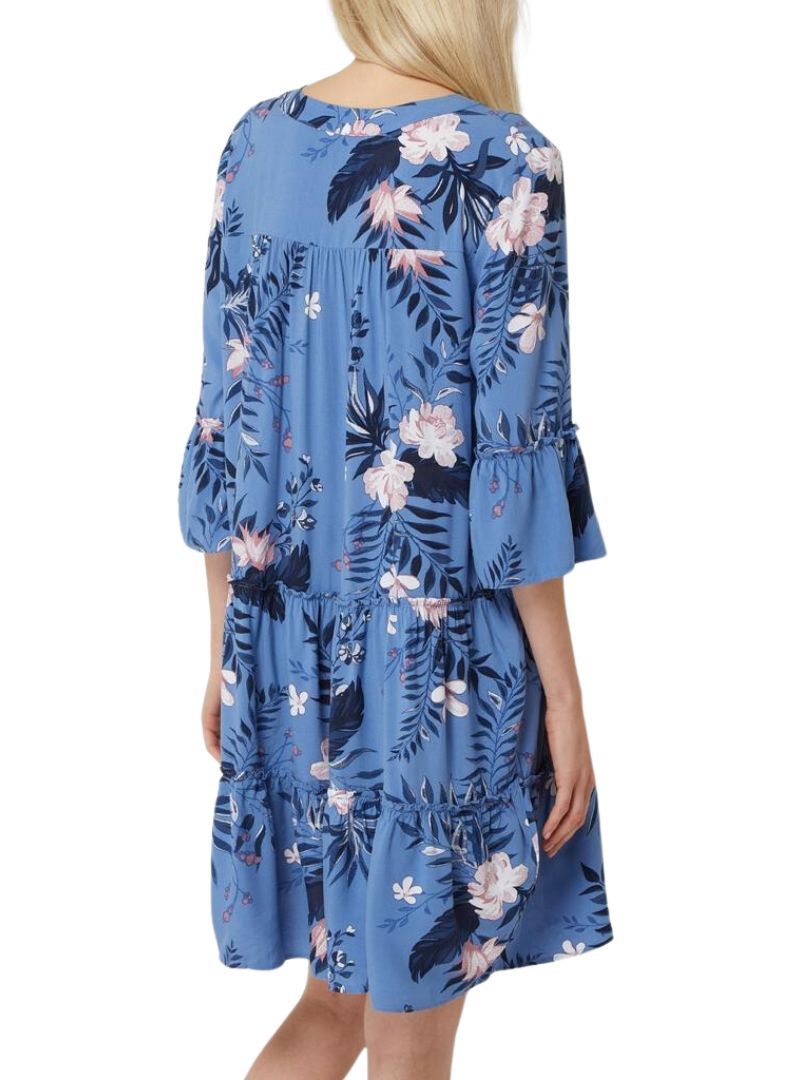 DETAILED TIERED FLARE SLEEVE DRESS sold by FBO product image thumbnail 4